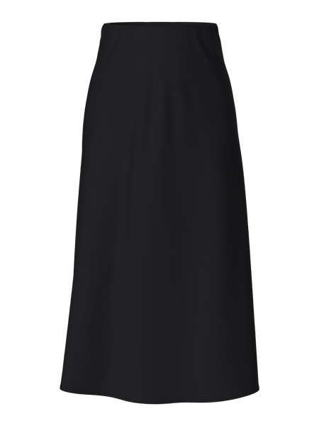 Pieces Pcfranan Black Ankle Skirt