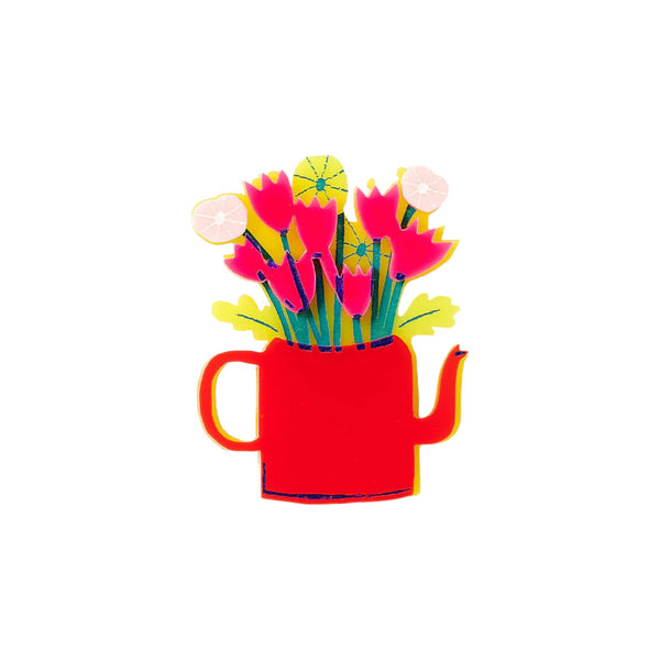 Tatty Devine  Flower Teapot Brooch