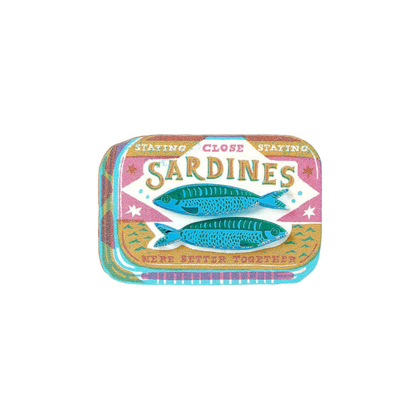 Tatty Devine  Sardine Tin Brooch