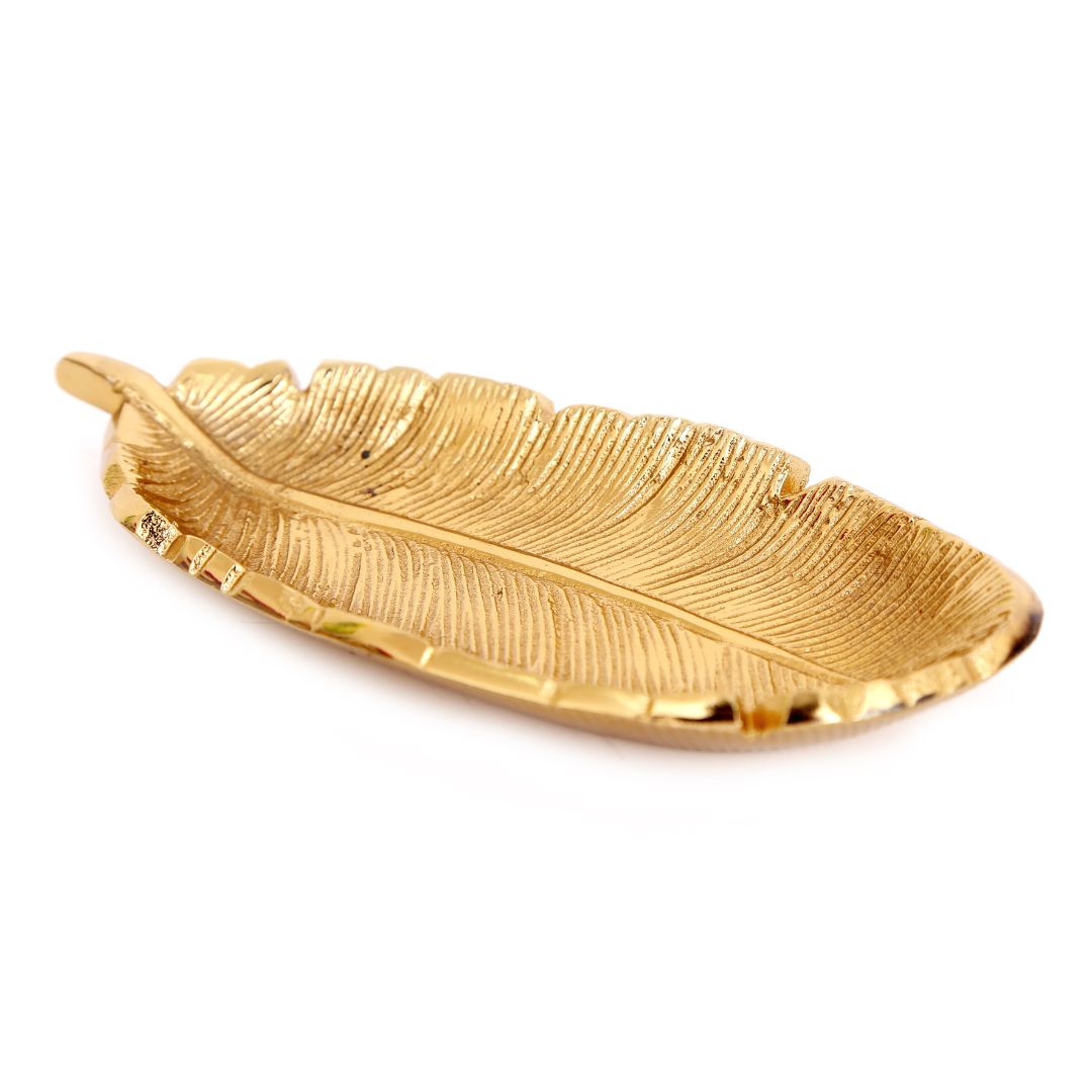 Temerity Jones Gold Feather Trinket Dish