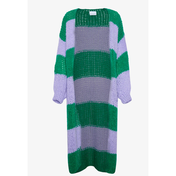 Noella | Jagger Knit Cardigan | Orabel Green Stripe