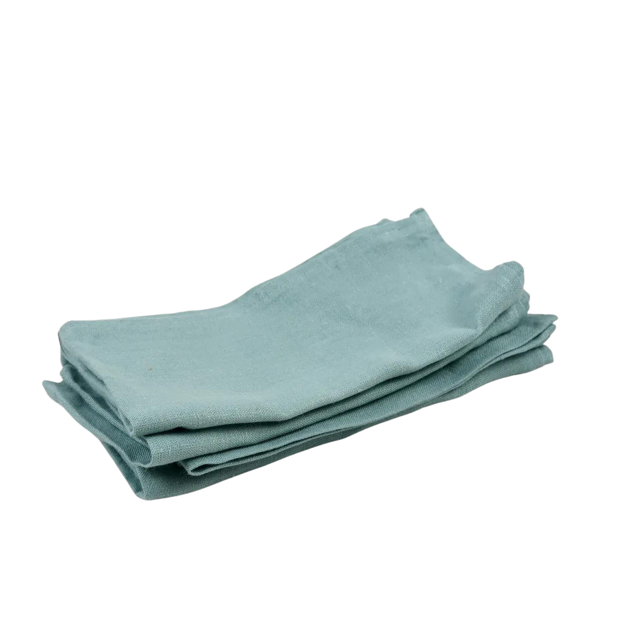 Black Bough Sea Green 100% Linen Napkins - handmade in Ludlow - set of 4