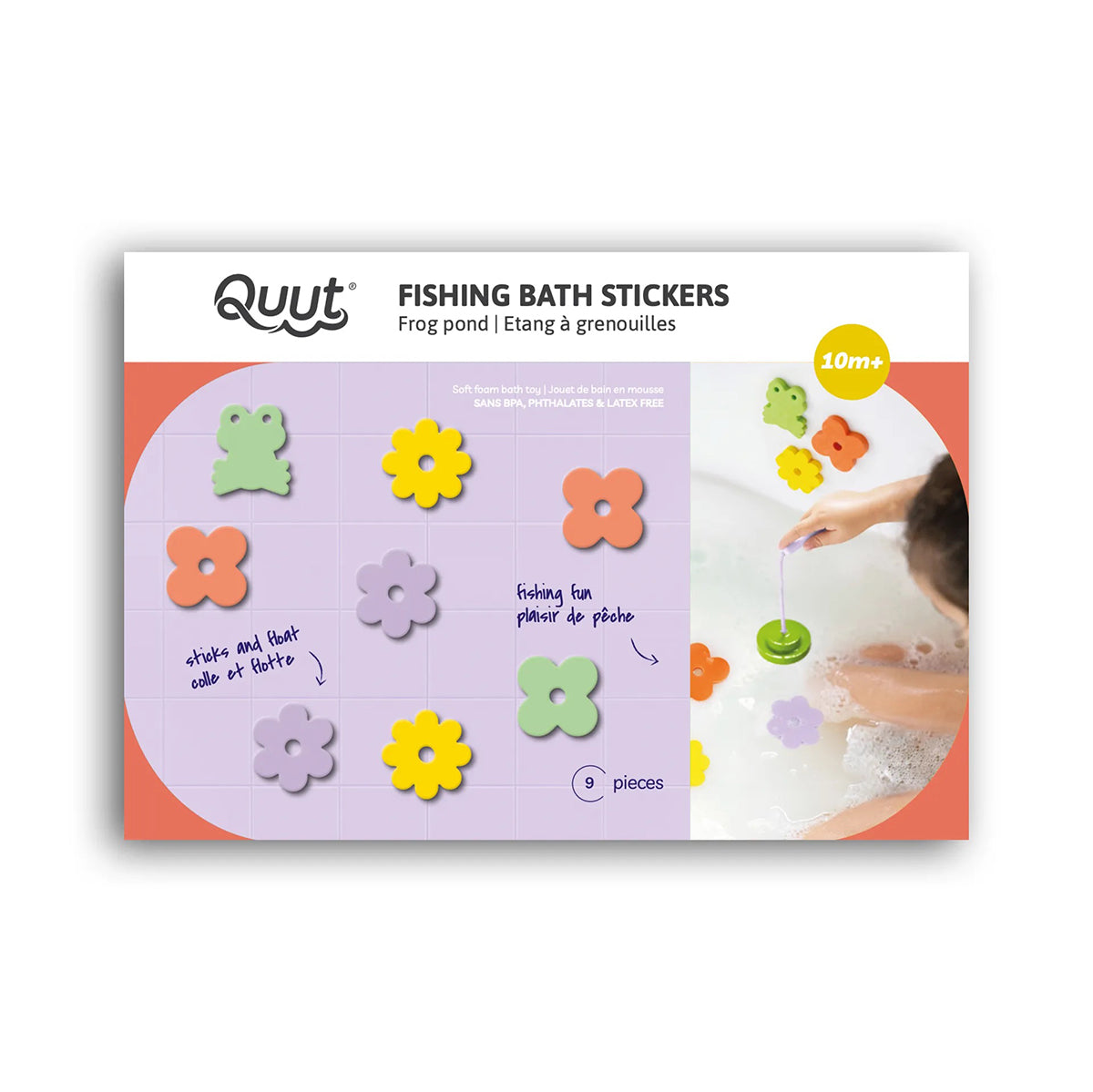 Quut Quut Bath Fishing Set - Frog Pond