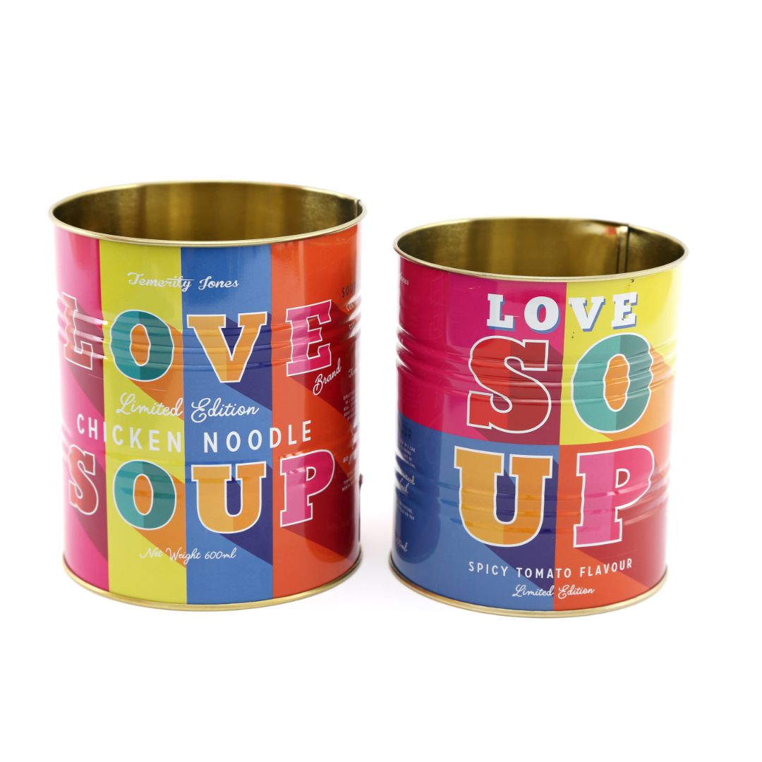 Temerity Jones Colour Pop Love Soup Storage Tin : Set of 2