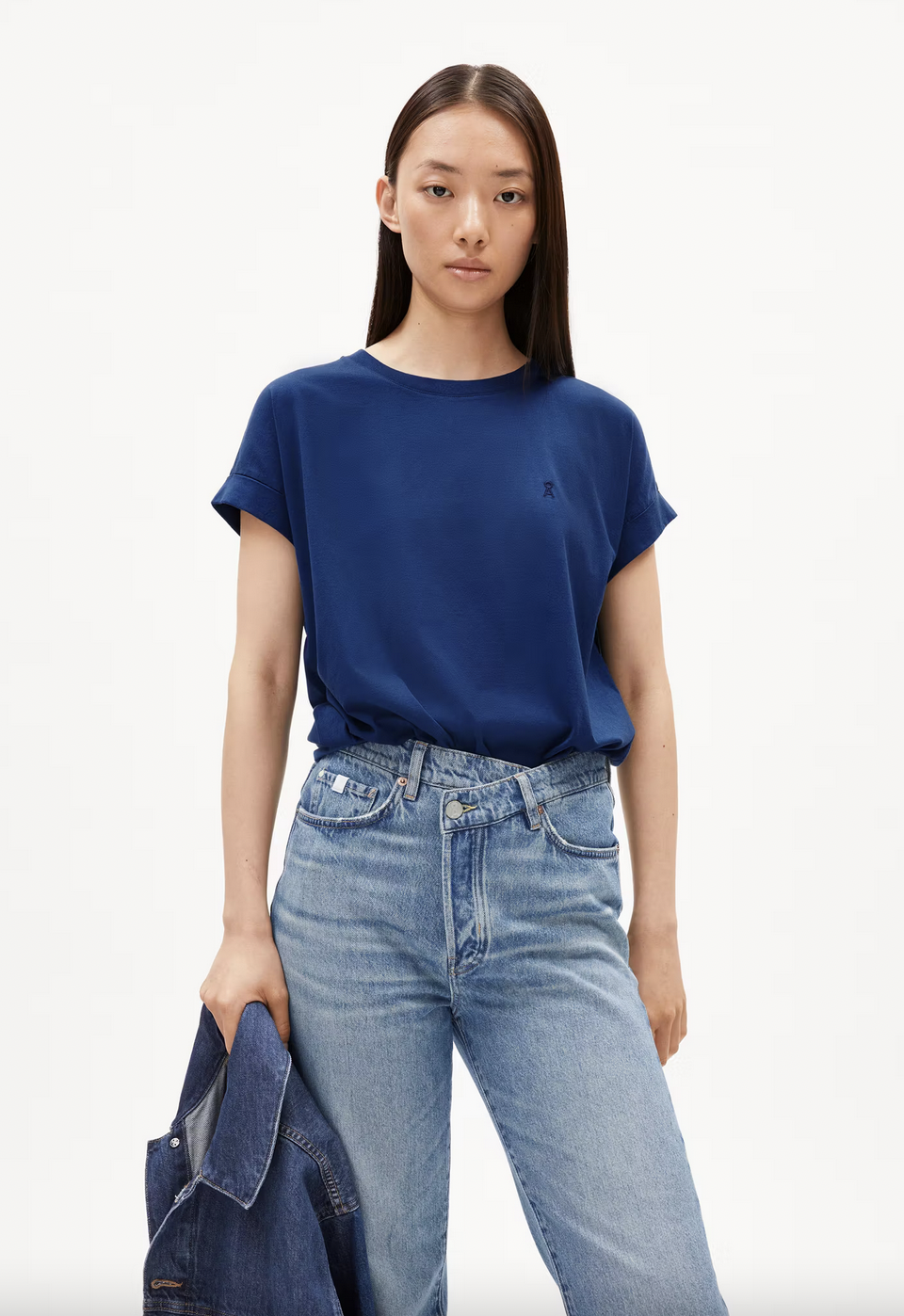 Armedangels Idaara T-Shirt faded indigo