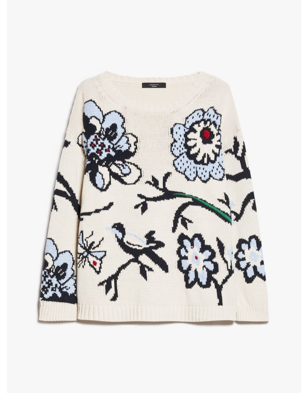 Max Mara Weekend Max Mara Weekend Dolmen Floral Embroidered Crew Neck Jumper Col: 001 L