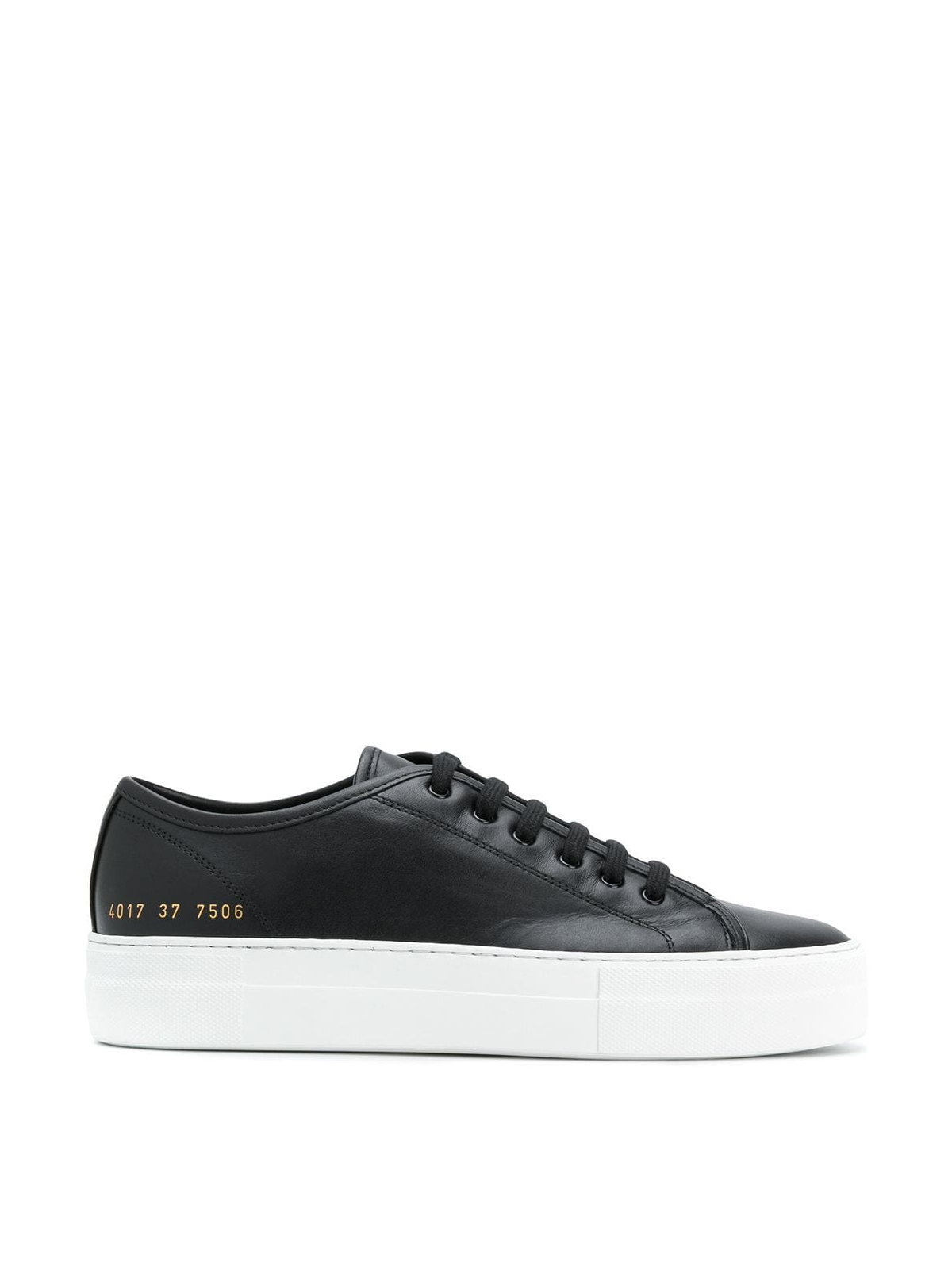 Common Projects Black Tournament Low Super Sole Sneakers