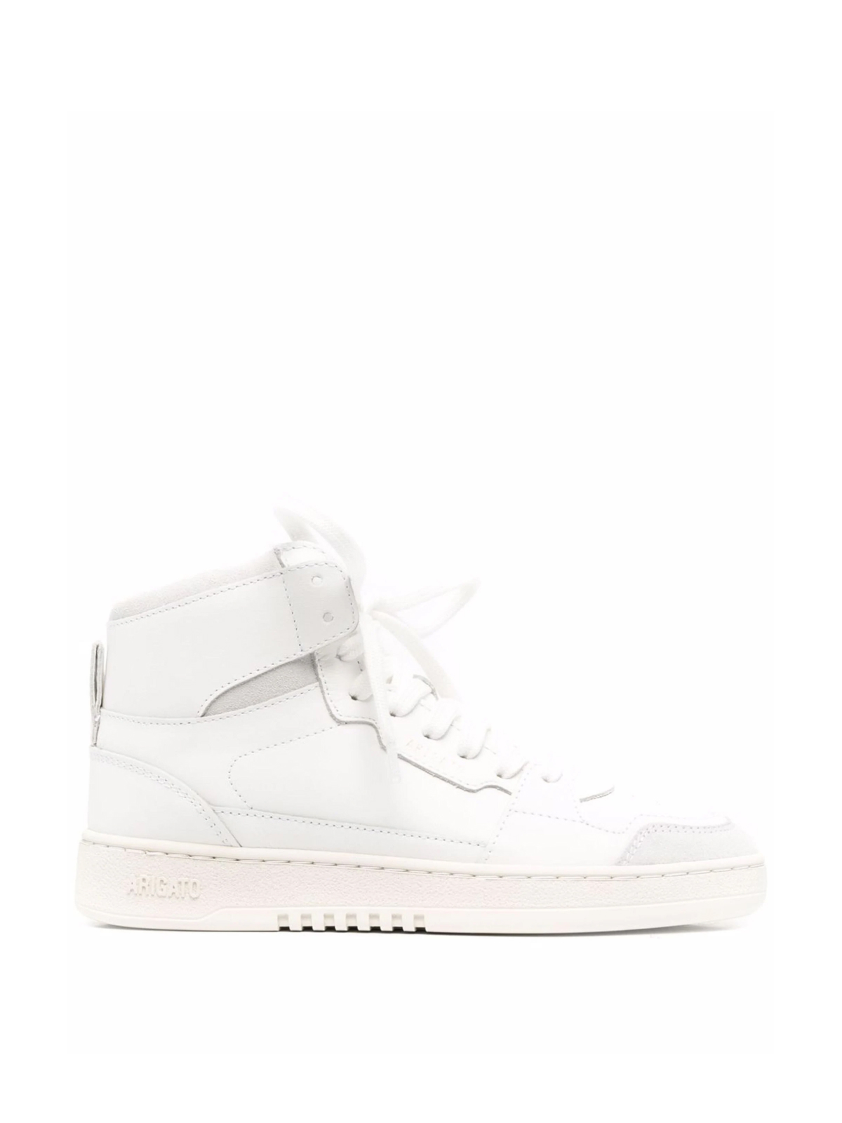 Axel Arigato White and Grey Dice Hi High Top Sneakers