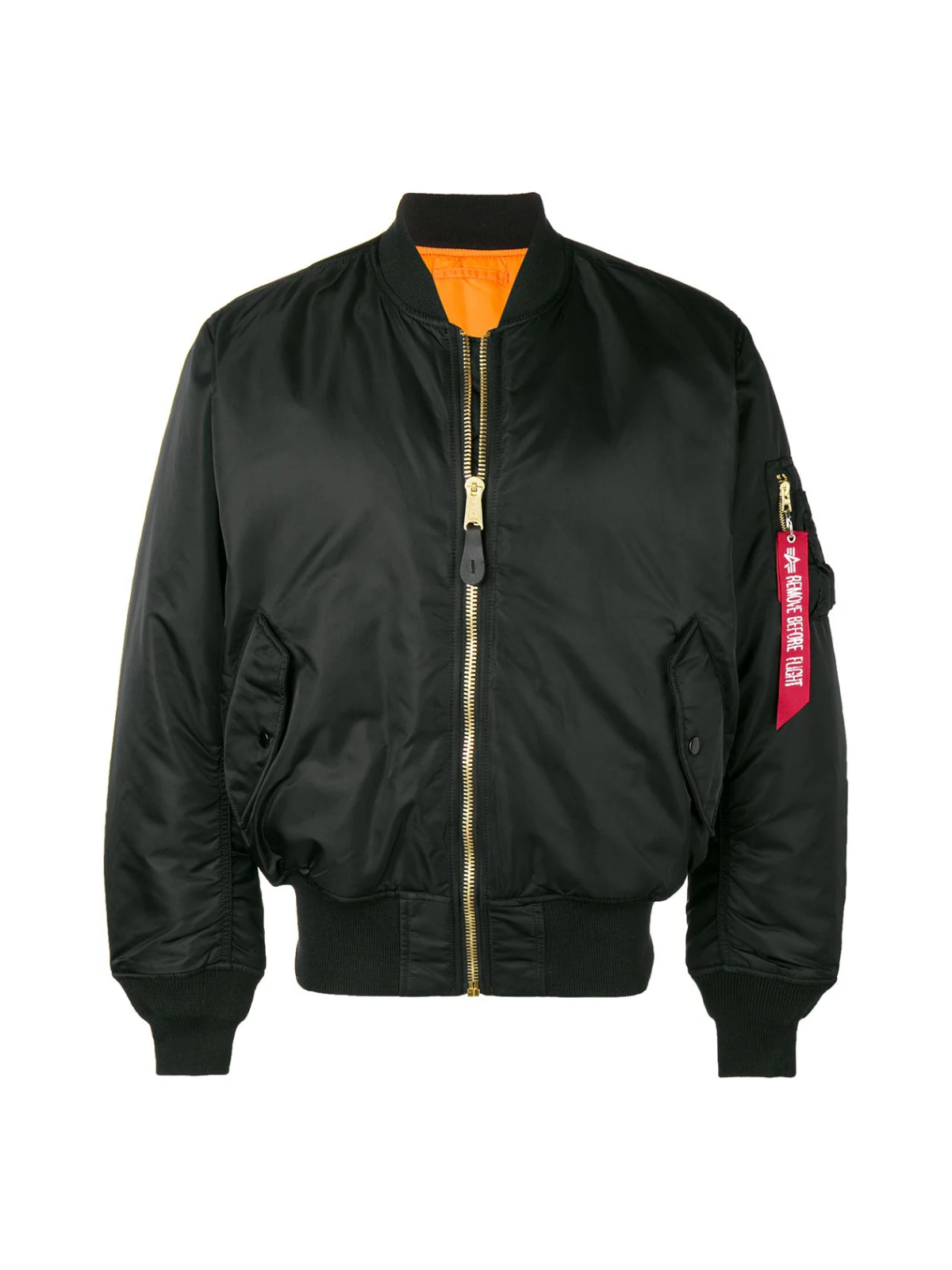 Alpha Industries Black MA 1 Reversible Oversized Bomber Jacket