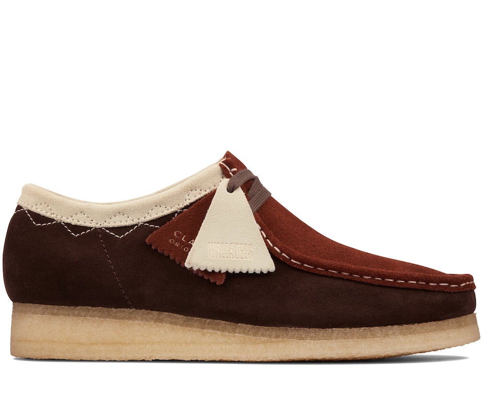 Clarks Originals Dark Tan Lace Up Wallabee Shoes