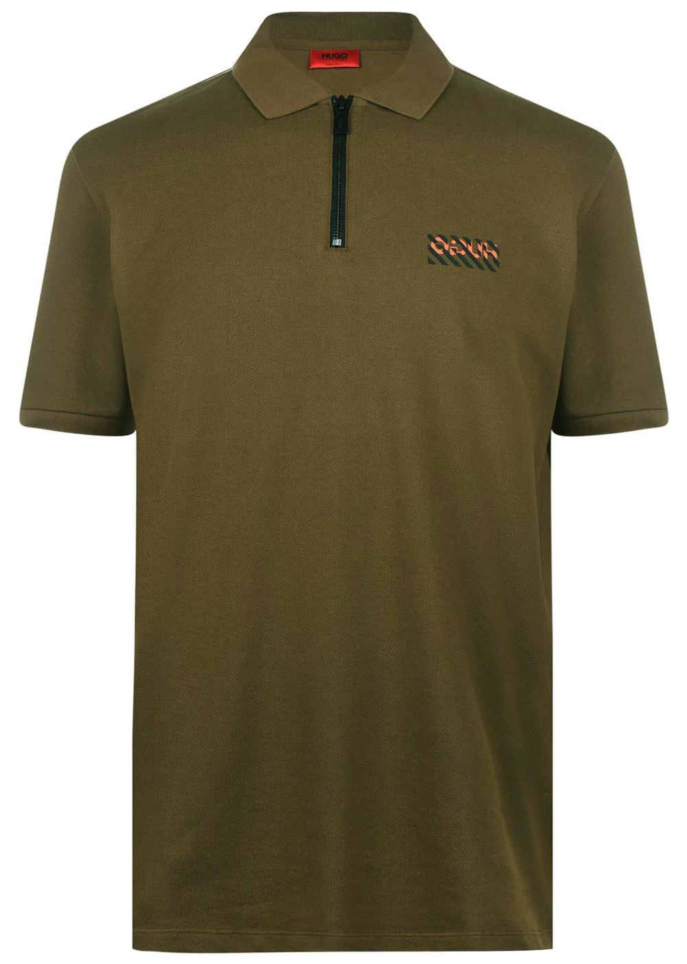 Hugo Boss Small Dark Green Deking Logo Polo Shirt