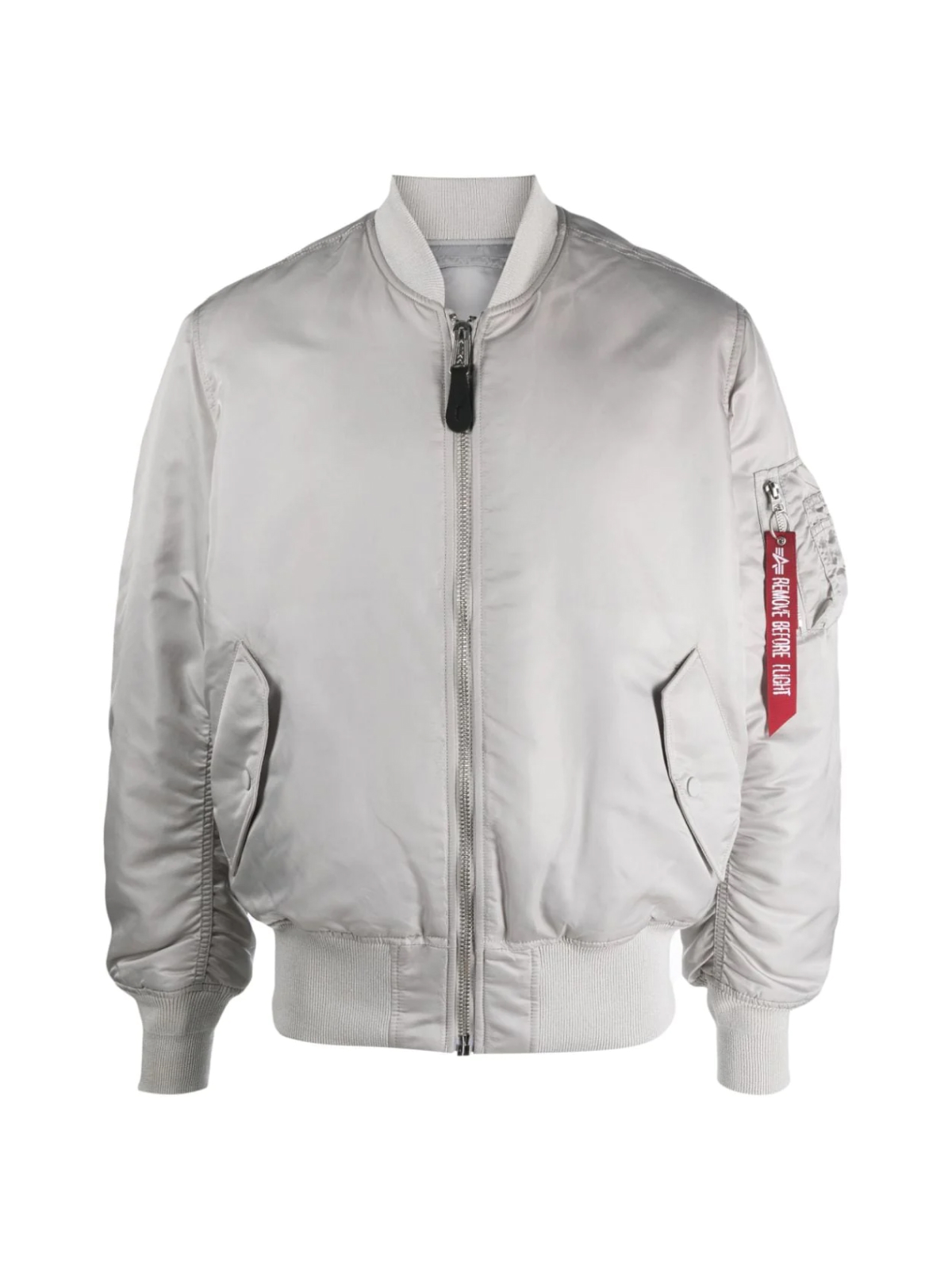 Alpha Industries Grey MA 1 Reversible Oversized Bomber Jacket