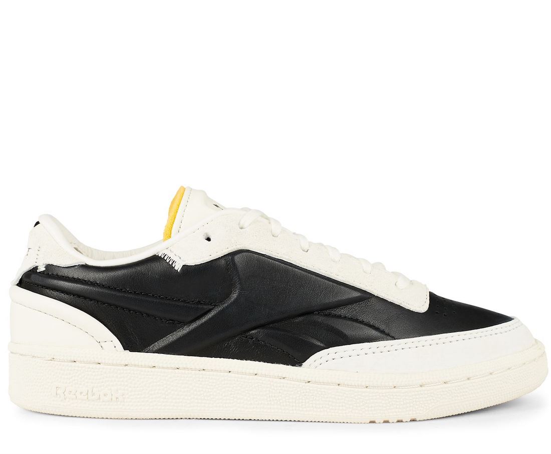 Reebok  Black and Chalk Club Sneakers