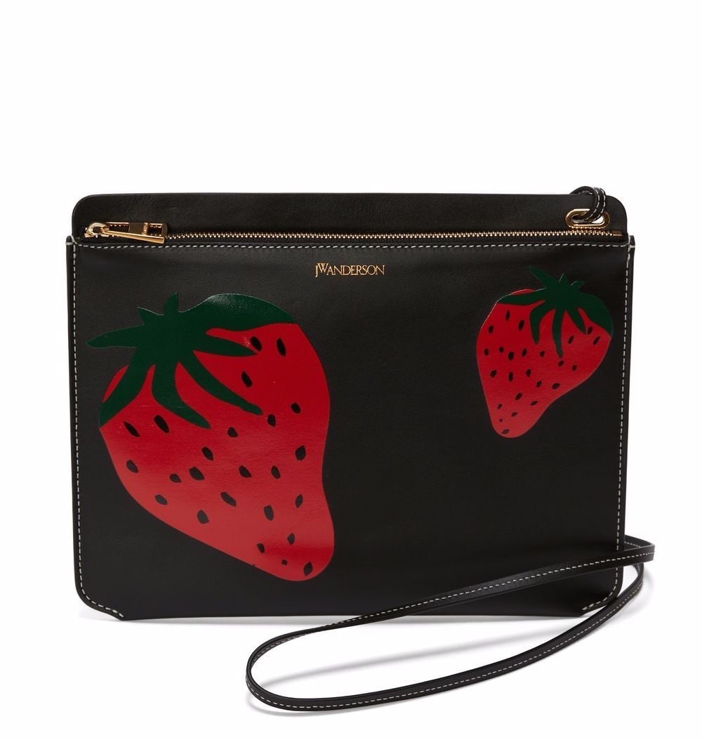 JW Anderson Strawberry Logo Clutch Bag