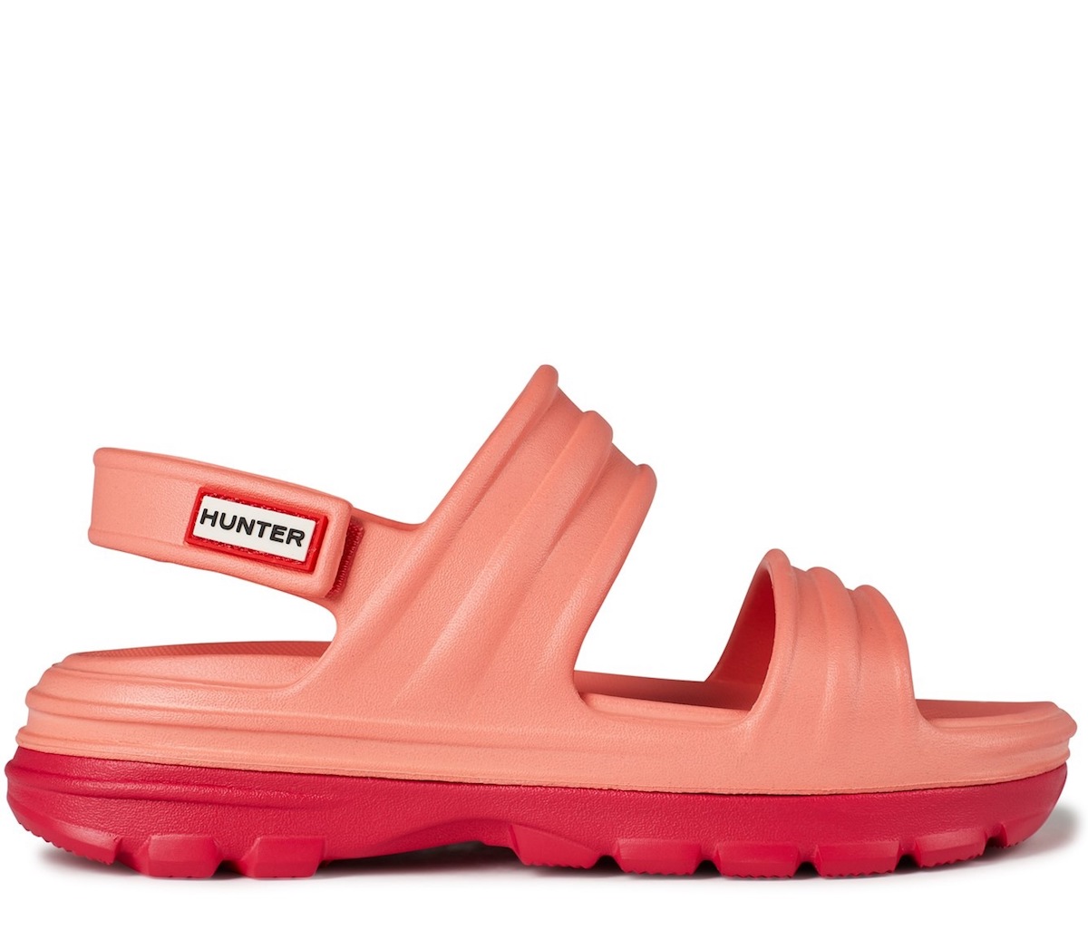 Hunter Sun Cup Orange and Rowan Pink Bloom Algae Foam Sandals