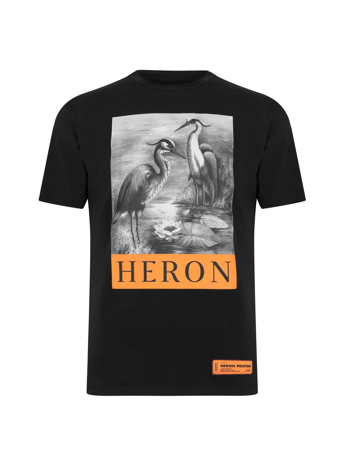 Heron Preston Black Heron Oversize Logo T Shirt