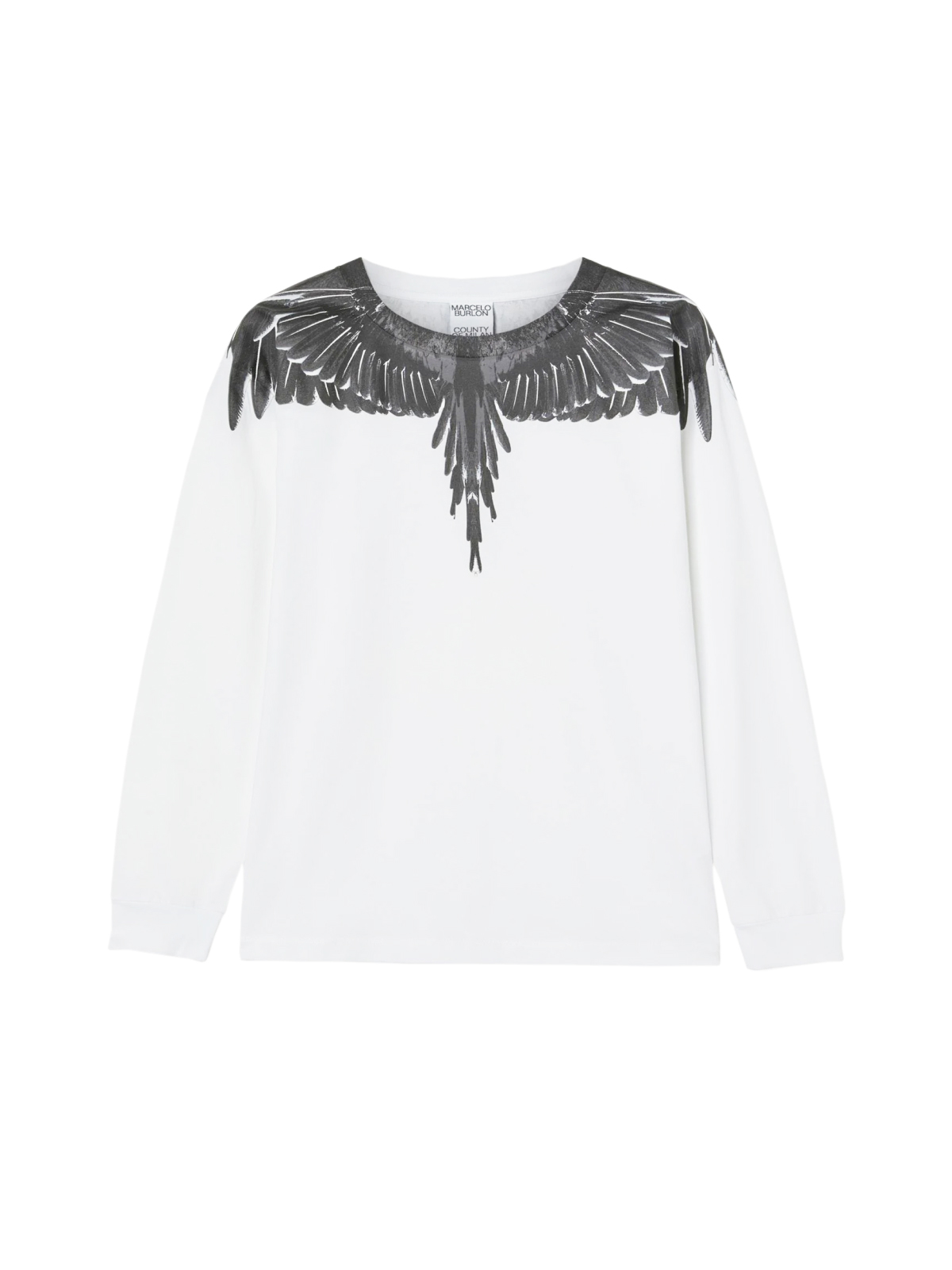 Marcelo Burlon White Ghost Wings Long Sleeve T Shirt