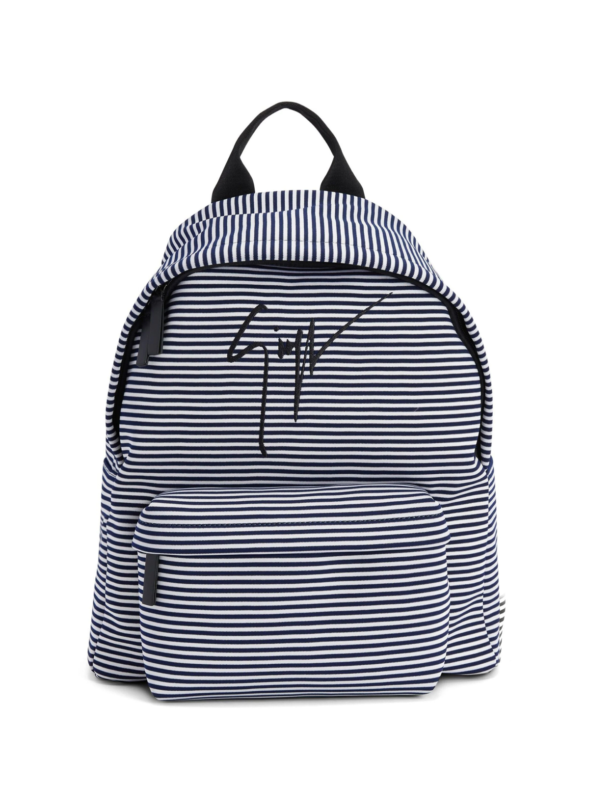 GIUSEPPE ZANOTTI Blue and White Bud Signature Logo Backpack