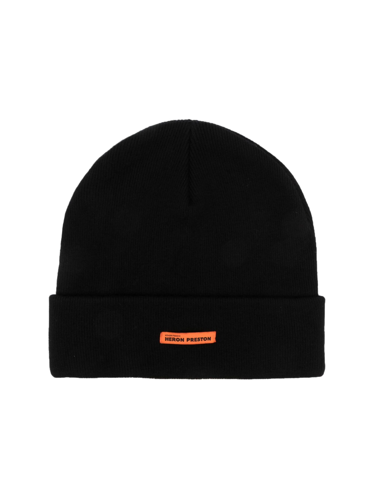 Heron Preston Black Classic Logo Beanie