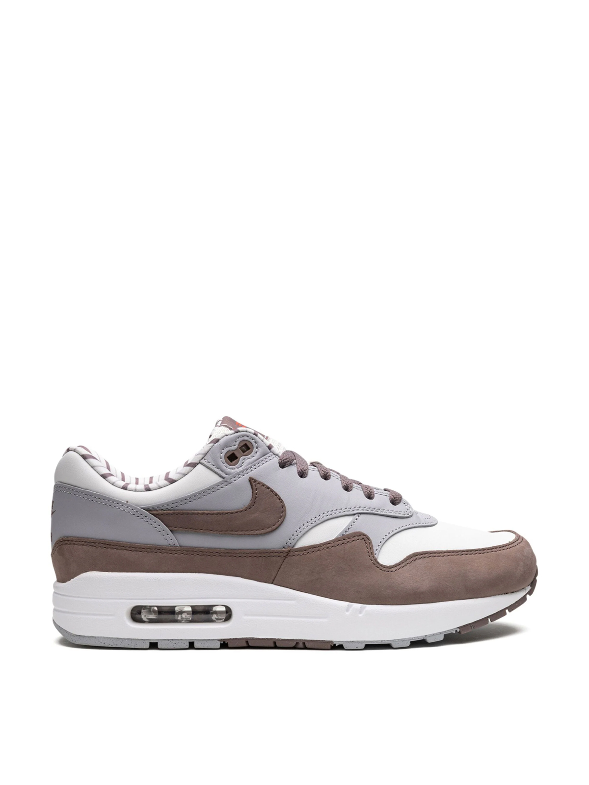 Nike Summit White and Plum Eclipse Air Max 1 PRM Shima Shima Sneakers