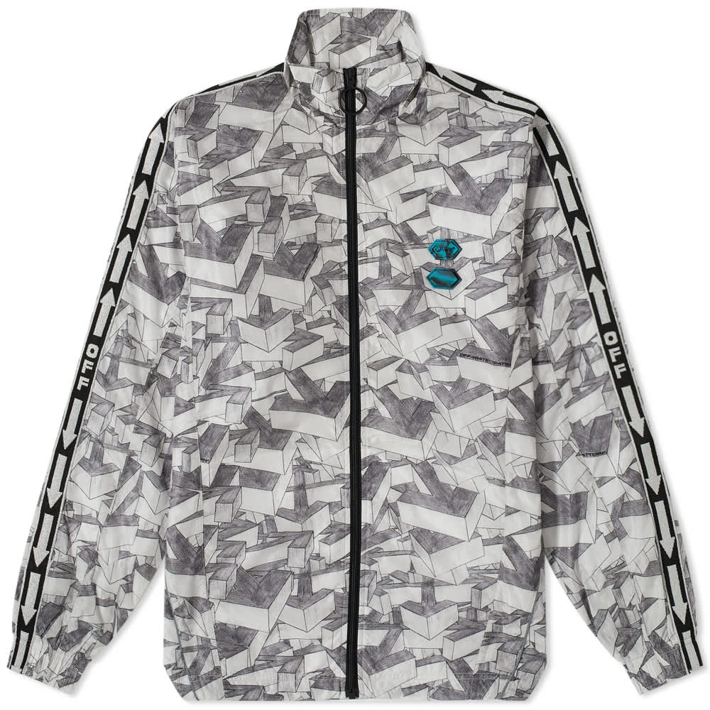 Off White Medium Off White Arrows Pattern Track Jacket