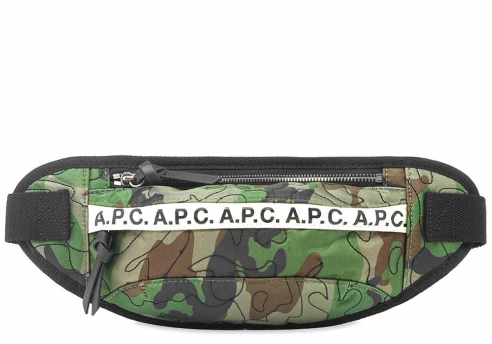 A.P.C. Kaki Militaire Lucille Banane Waist Bag