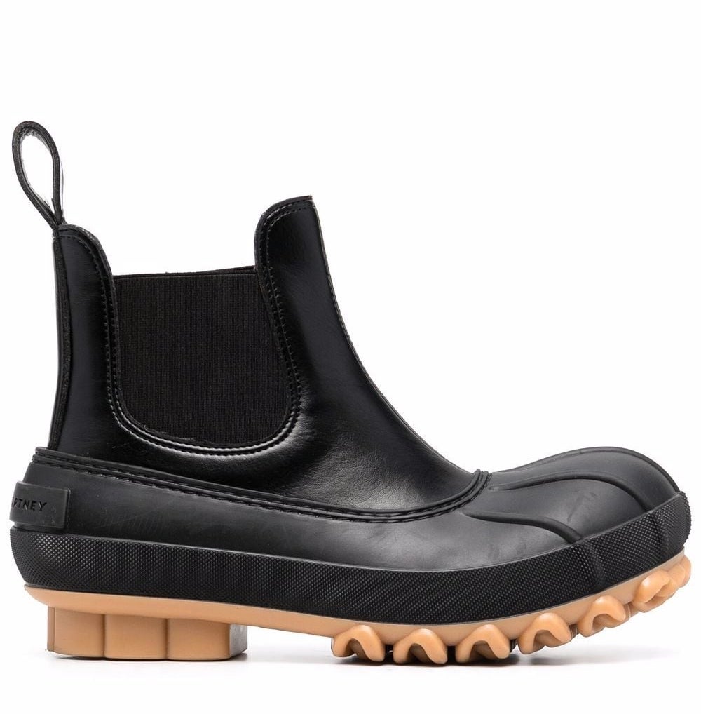 Stella McCartney Black Duck City Chelsea Boots