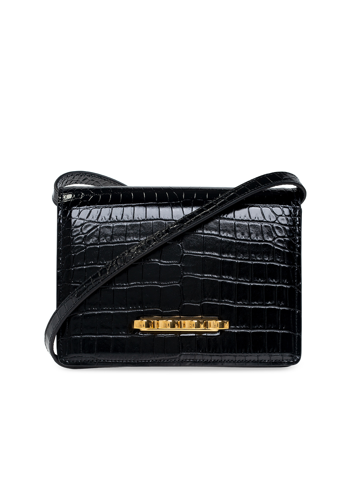 Alexander McQueen  Black the Four Ring Crossbody Bag