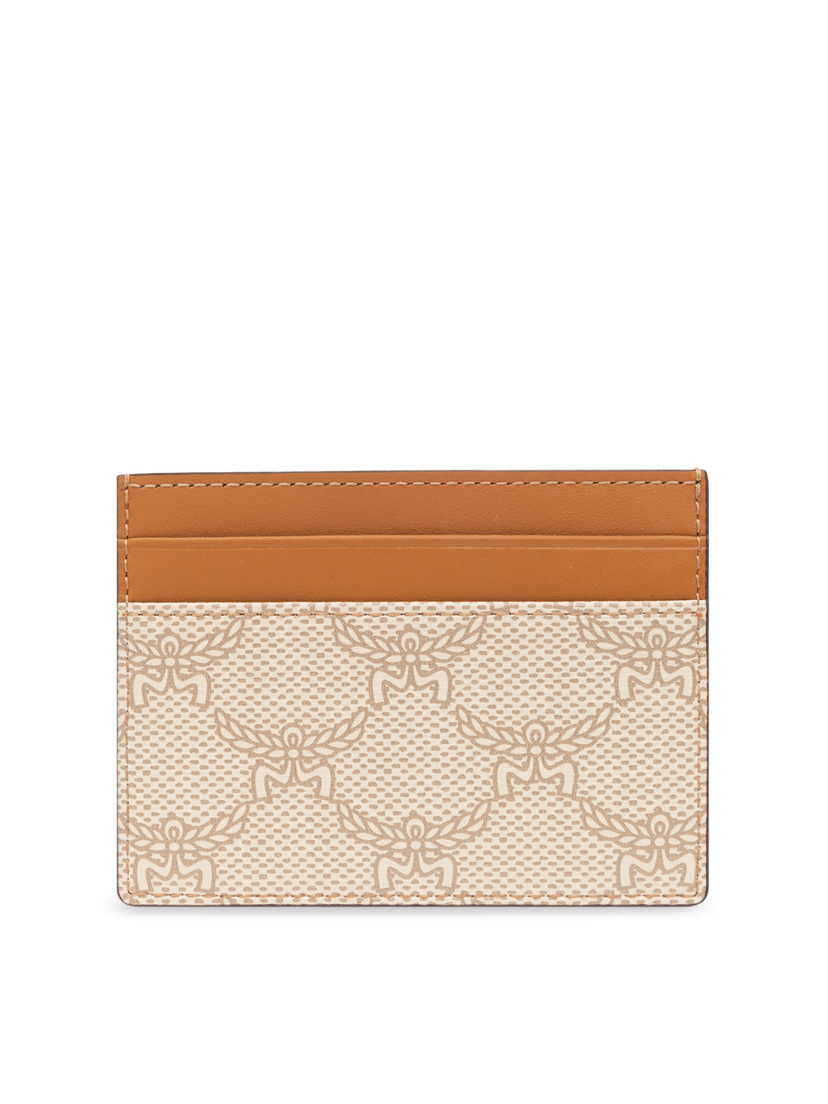 MCM Beige Himmel Lauretos Logo Card Case