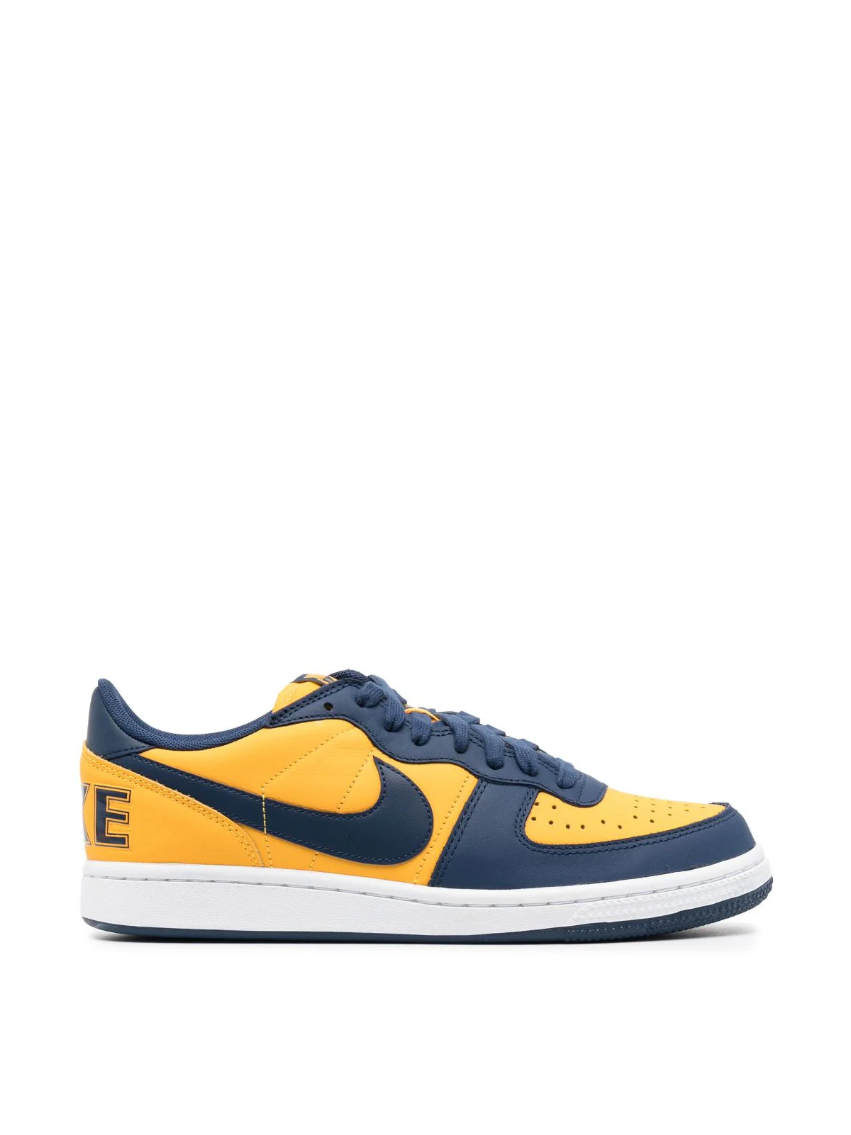 Nike University Gold and Navy White Terminator Low Michigan Womens Sneakers