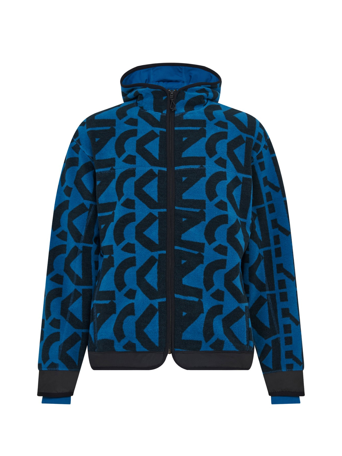 Kenzo  Allover Monogram Zipped Hoodie