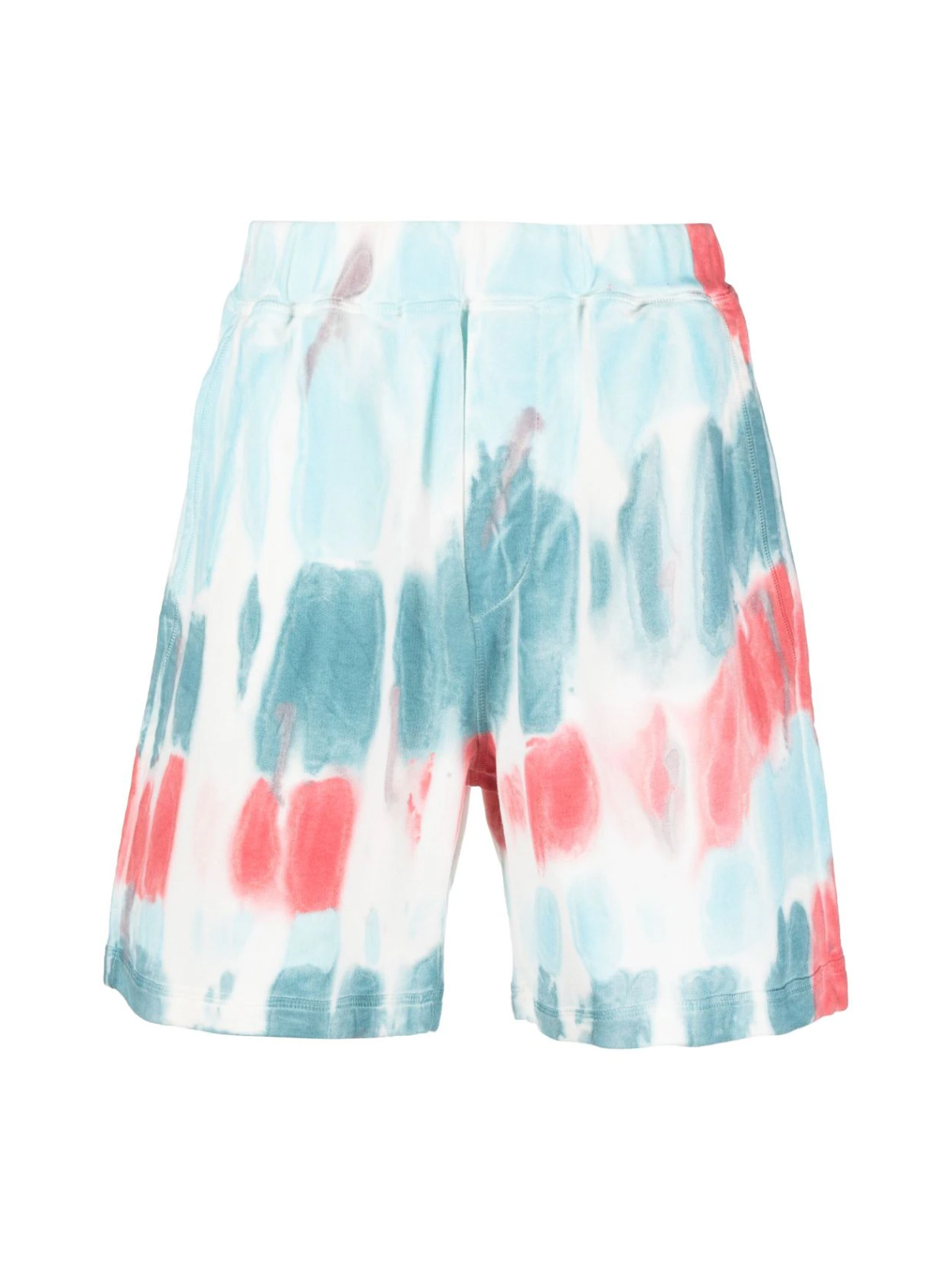 Dsquared2 Multicolor Tie Dye Distressed Relax Fit Shorts