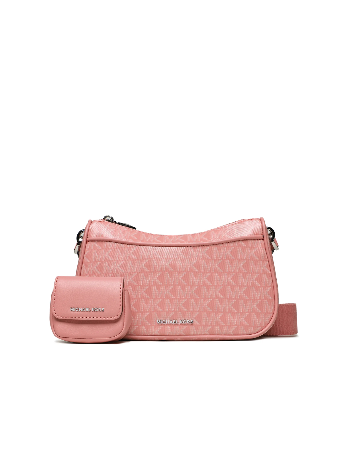 Michael Kors Pink Jet Set Monogram Crossbody Bag