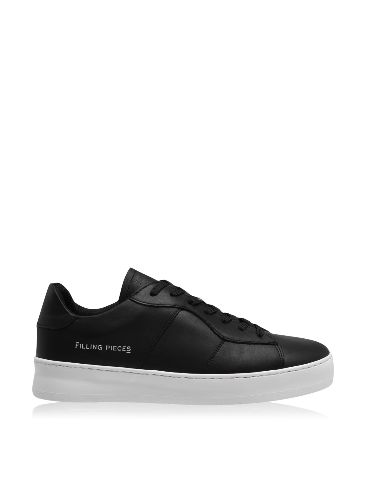 Filling Pieces Black Light Plain Court Sneakers