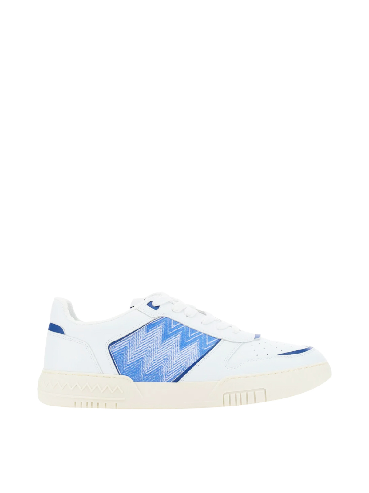 Missoni  White and Blue Basket New Low Sneakers