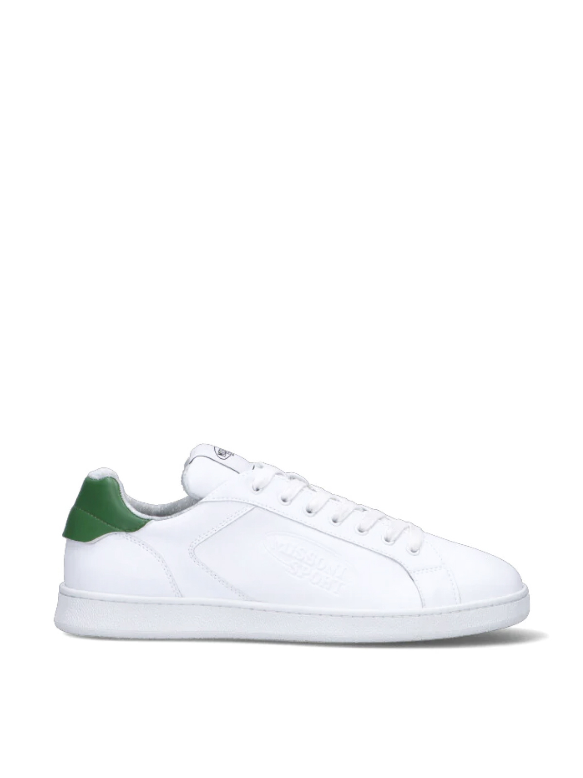 Missoni  White and Green Cassetta Low Sneakers