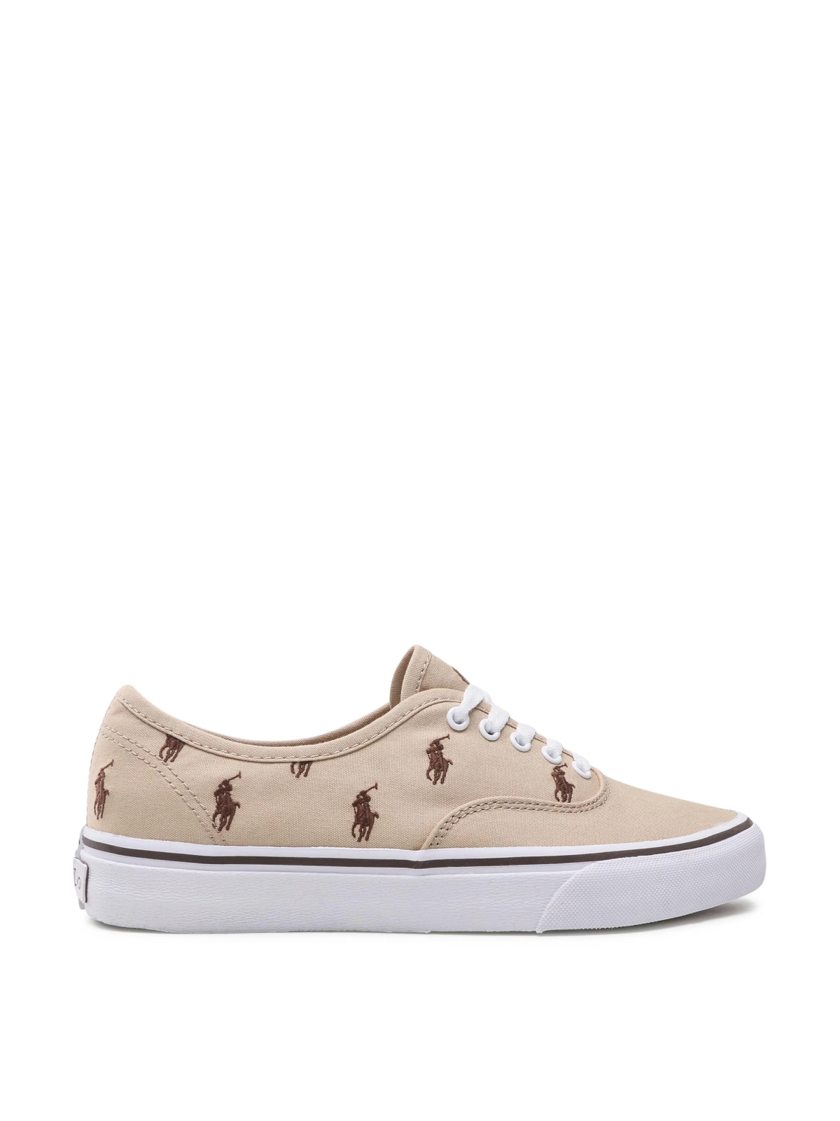 Polo Ralph Lauren Chino and Brown Keaton Pony Logo Skate Sneakers