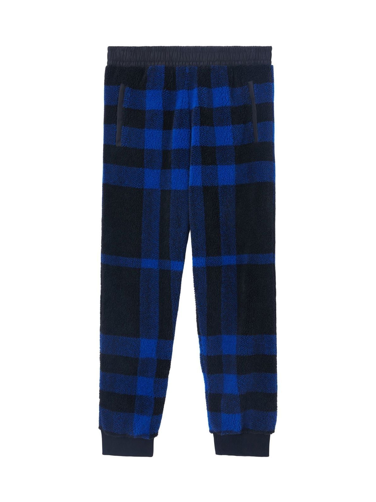 Burberry  Deep Royal Blue Dimitri Check Fleece Pants