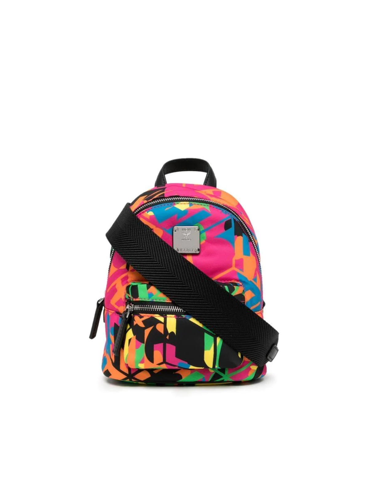 MCM Multicolor Stark Logo Backpack Shoulder Bag