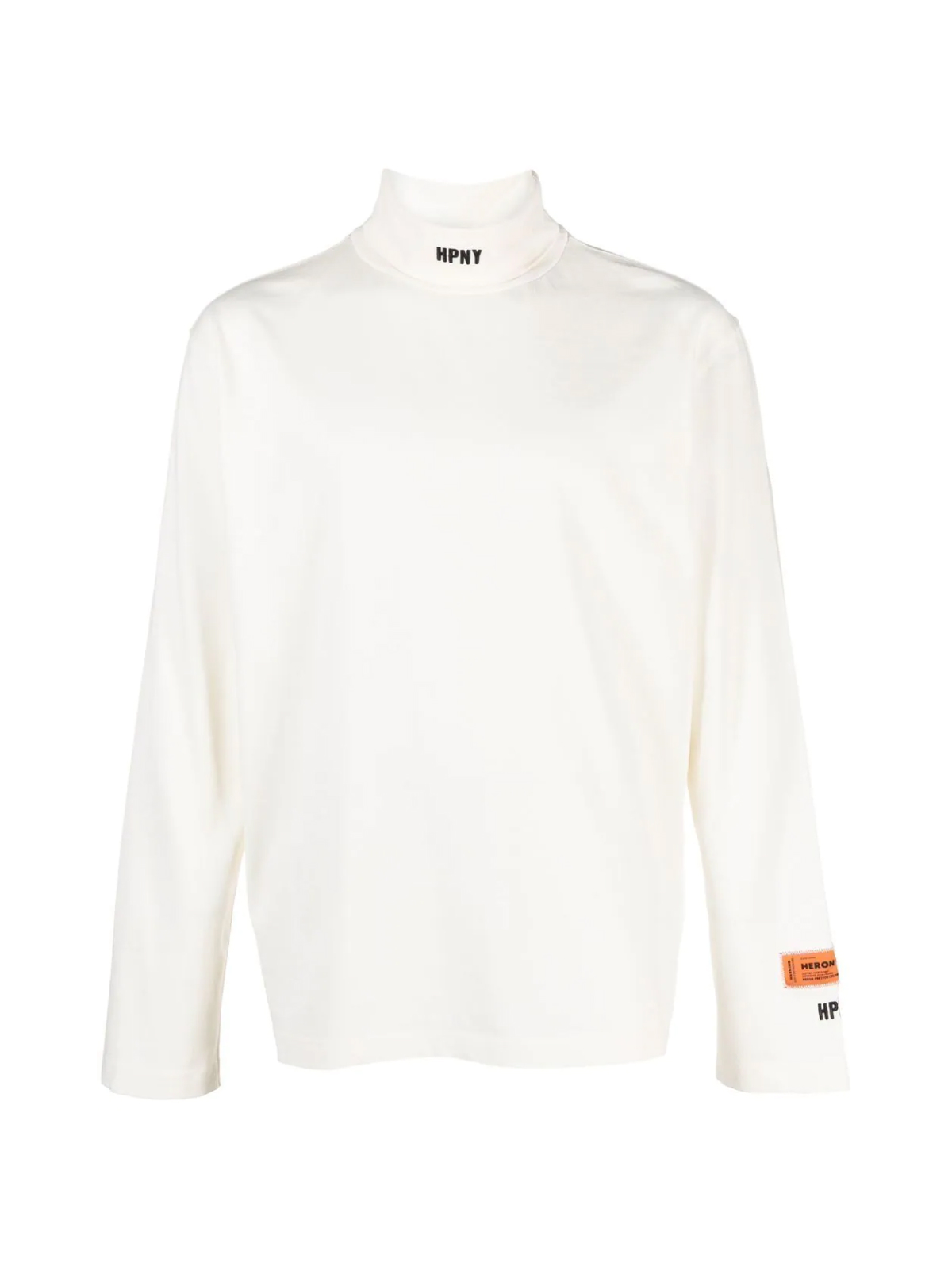 Heron Preston White Hpny Logo Rollneck T Shirt