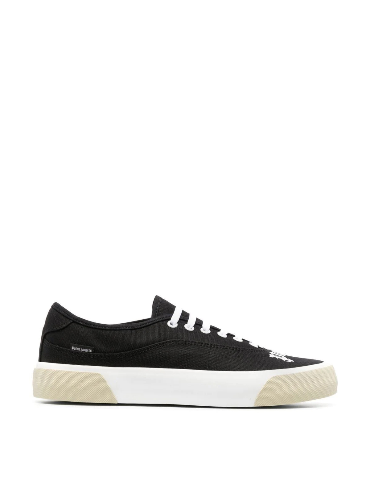 Palm Angels Black and White Logo Skaters Sneakers