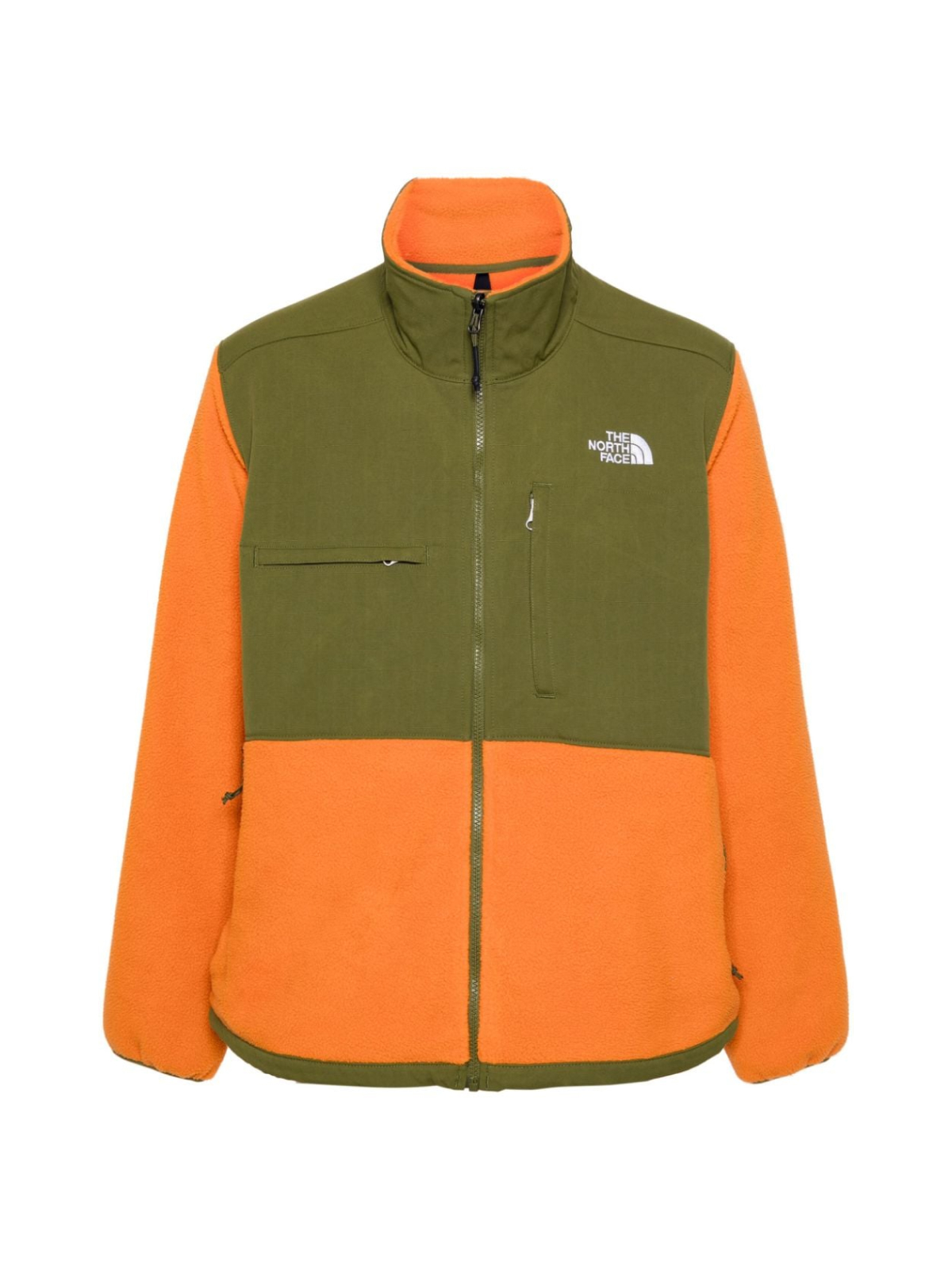 The North Face  Small Desert Rust and Forest Green Ripstop Denali Jacket