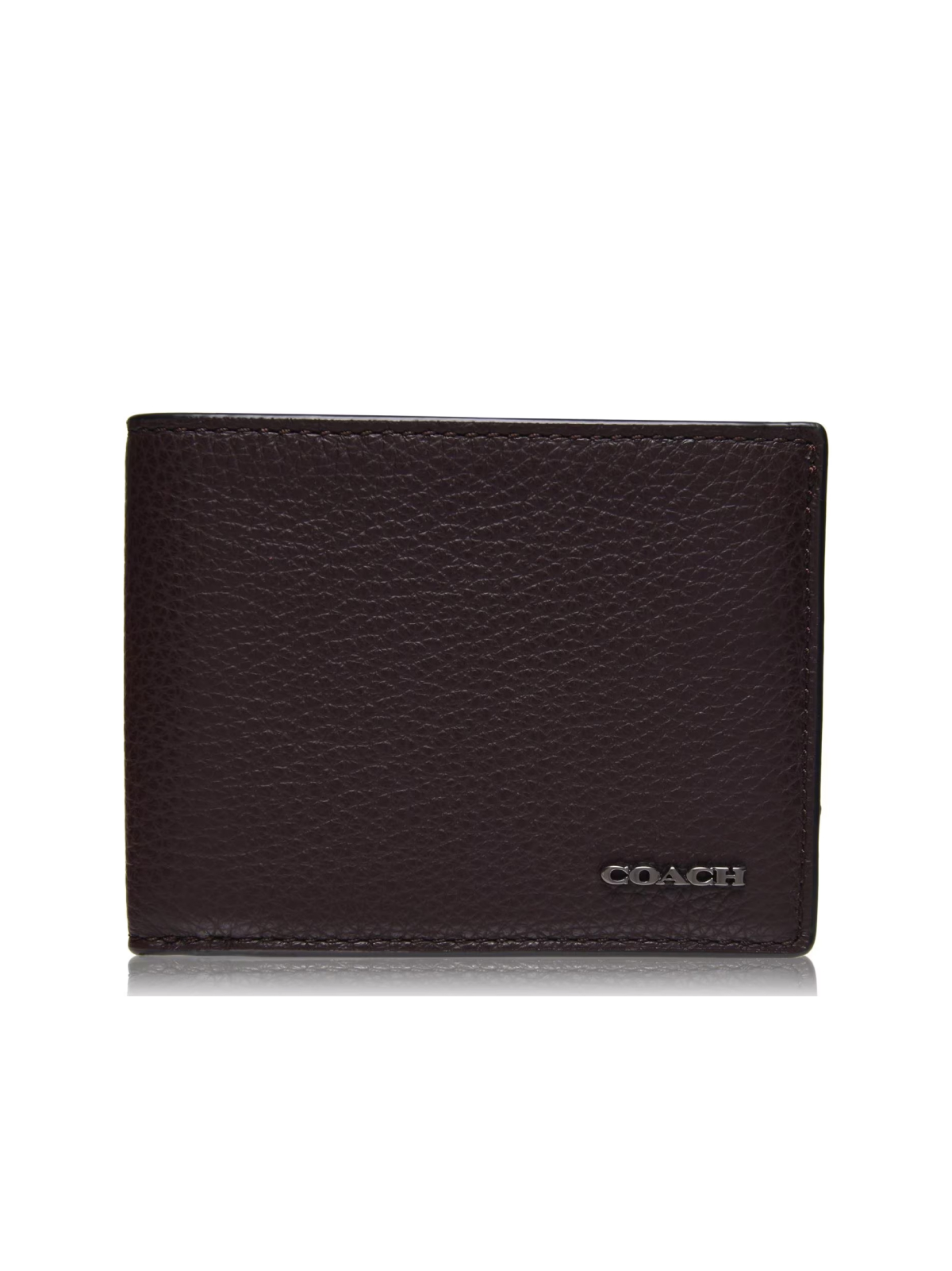 COACH Oak Pebble Leather Bifold Wallet