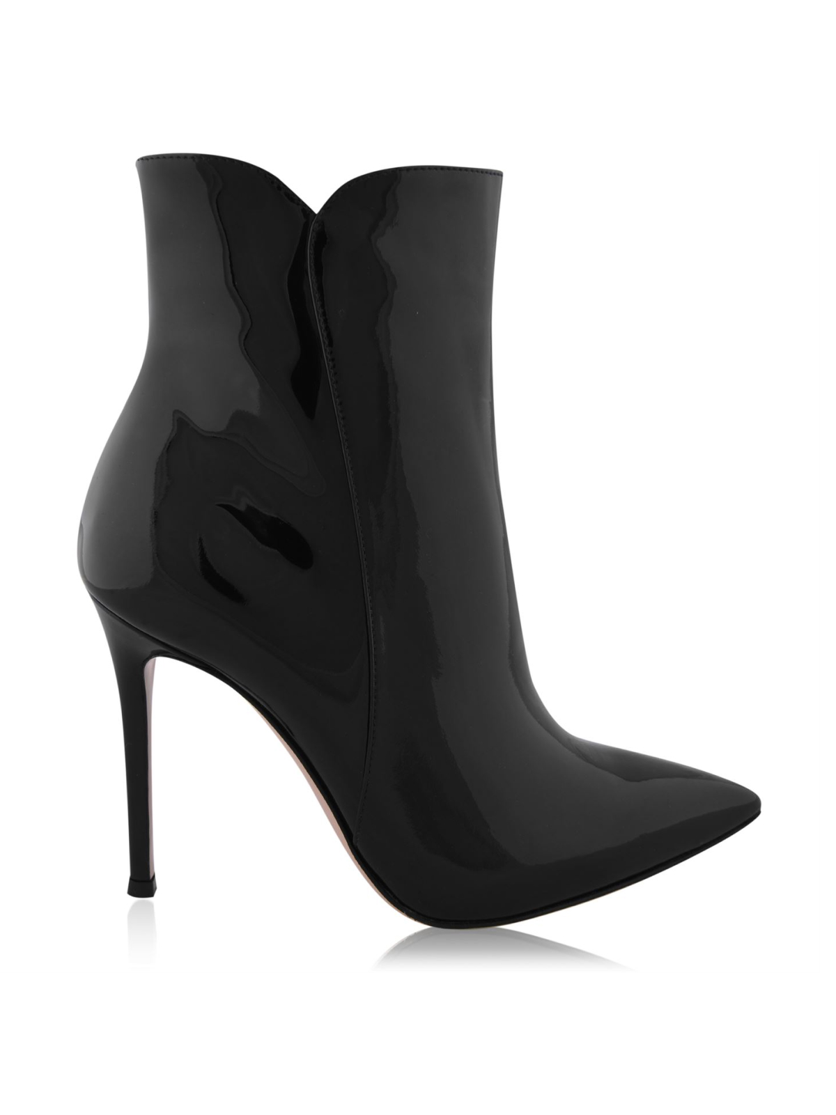 GIANVITO ROSSI Black Levy 105 Patent Leather Boots