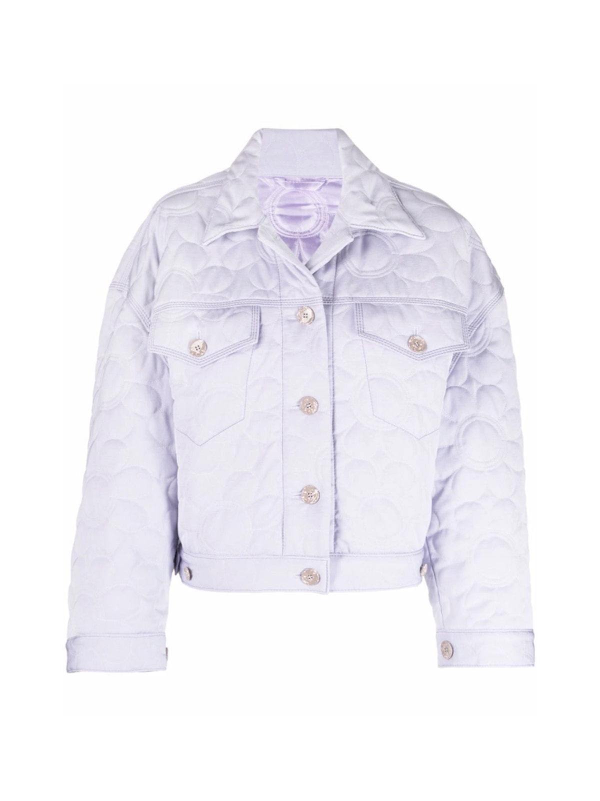 Acne Studios Lilac Purple Ofree Quilted Jacket