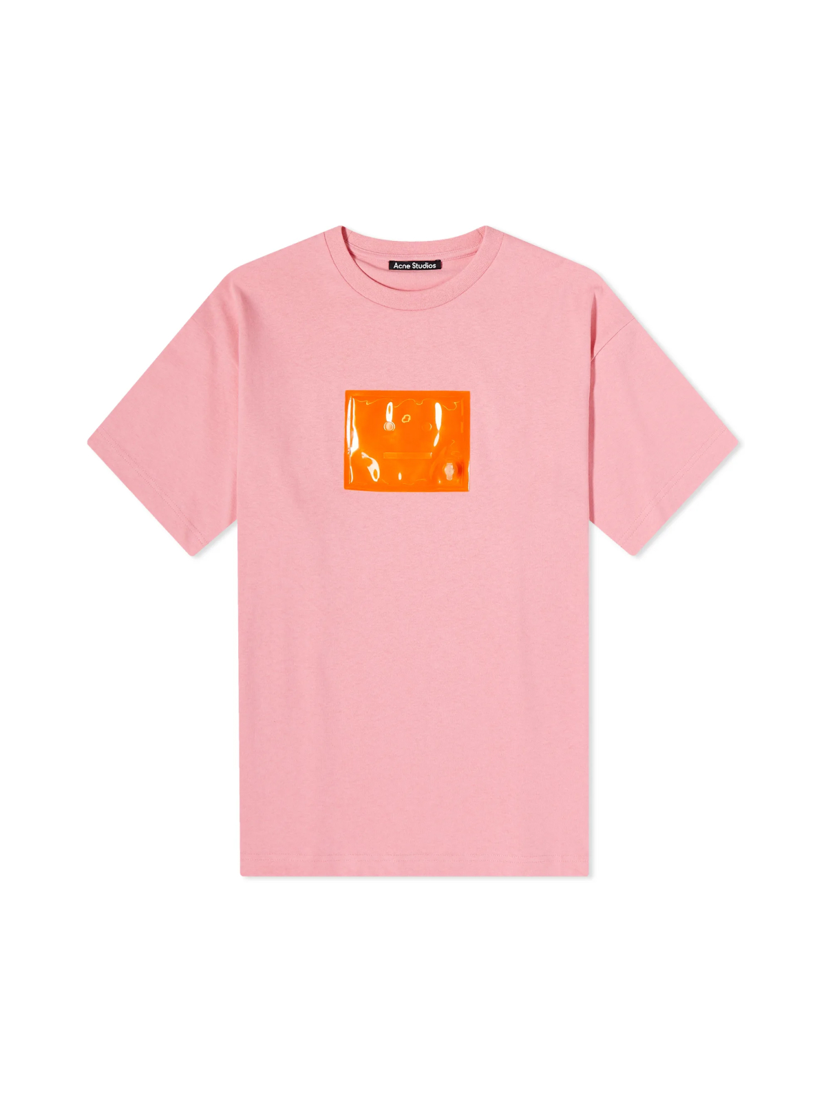 Acne Studios Bubblegum  Pink Exford Inflate Logo T Shirt