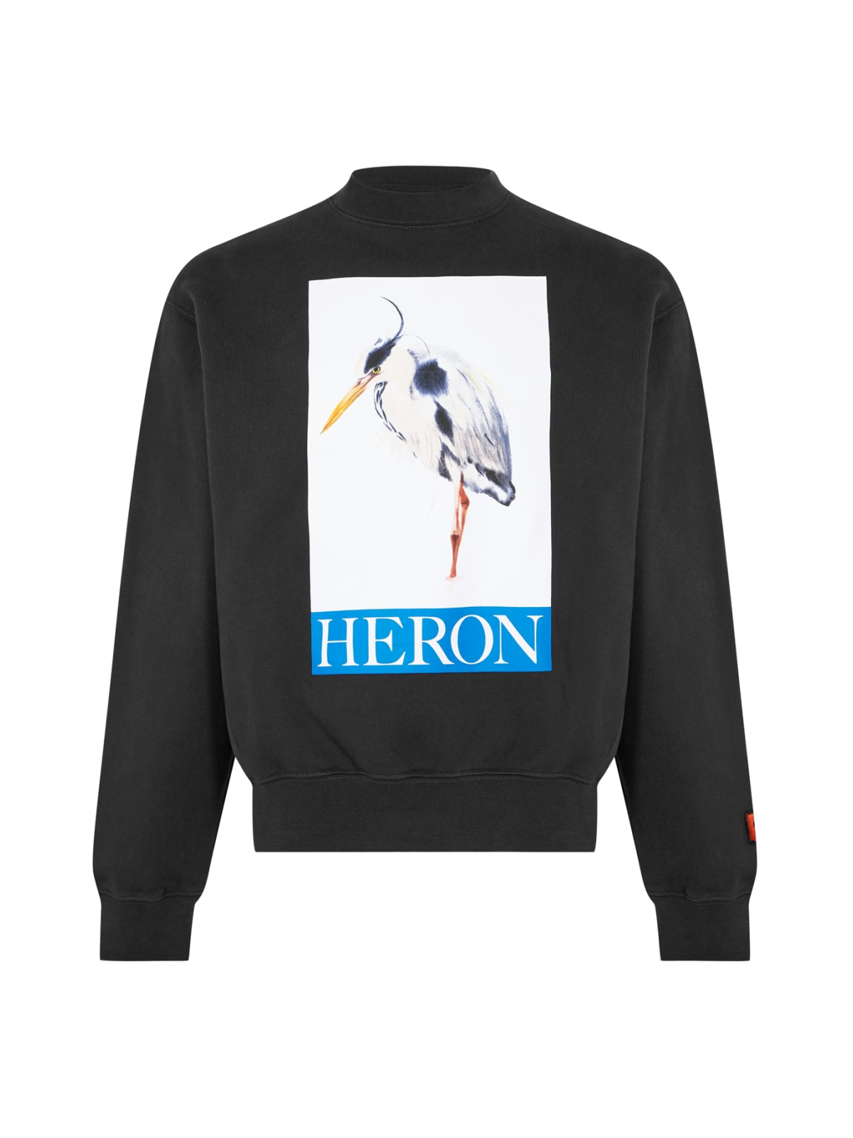 Heron Preston Black Heron Bird Painted Crewneck Sweatshirt