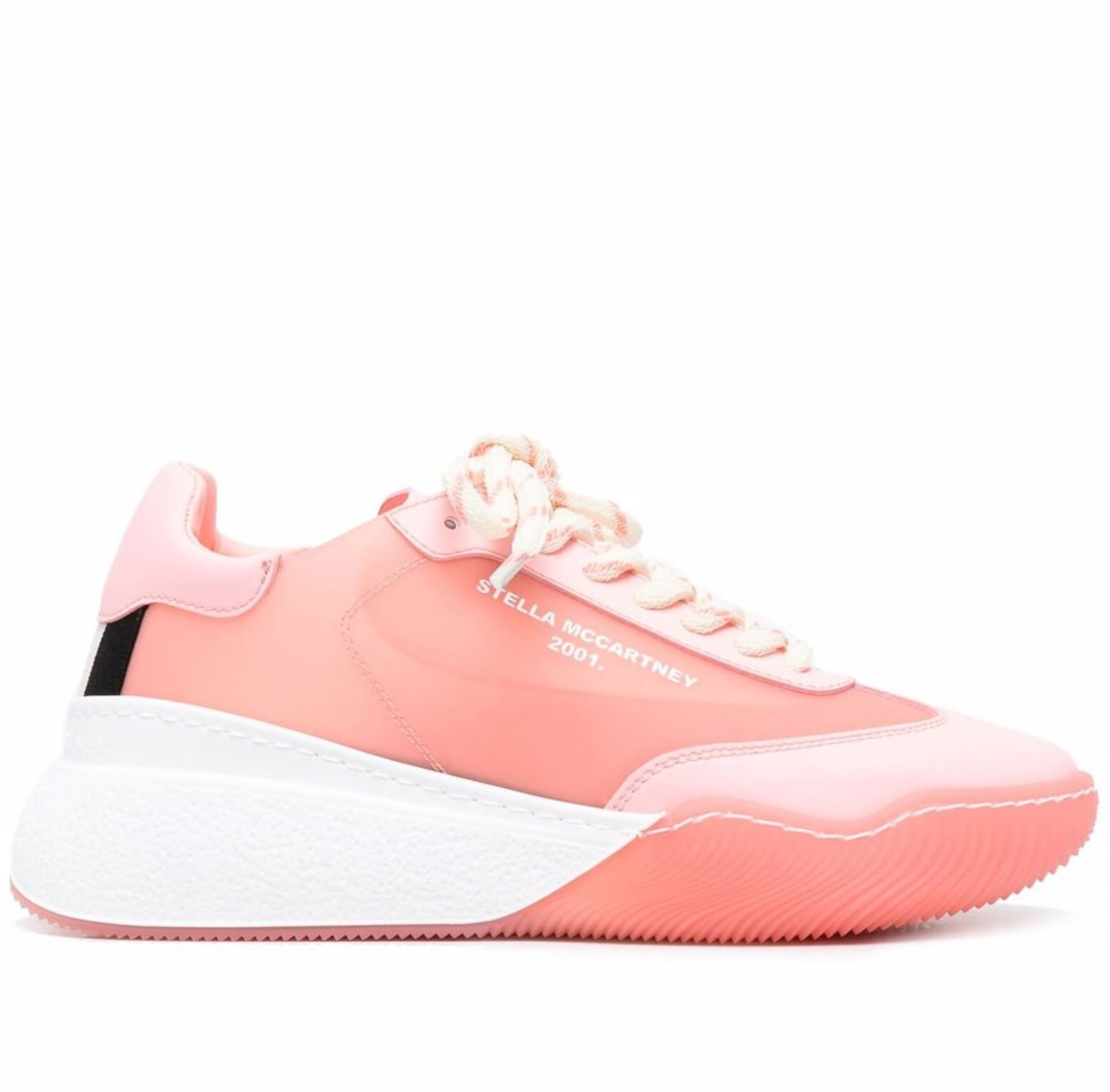 Stella McCartney Pink Loop Lace Up Sneakers