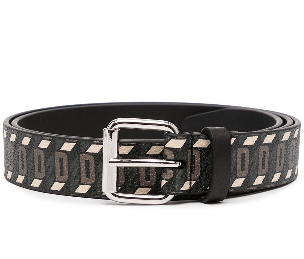 Dsquared2 Brown Logo Leather Belt