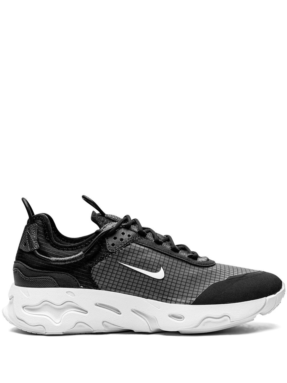 Nike Black and White DK Smoke Grey React Live Sneakers